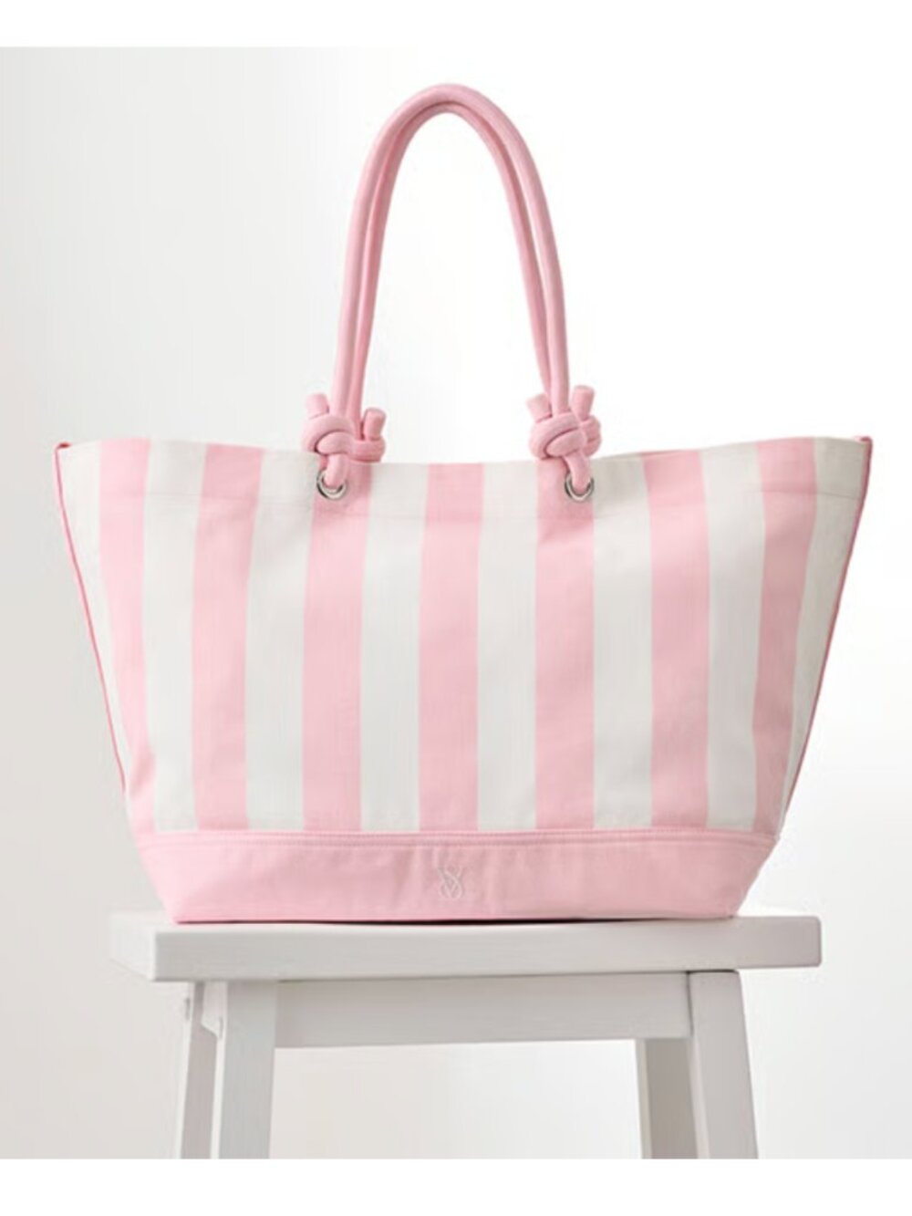 Victoria's Secret Heritage Stripe Rope Handle Tote Bag - NWT